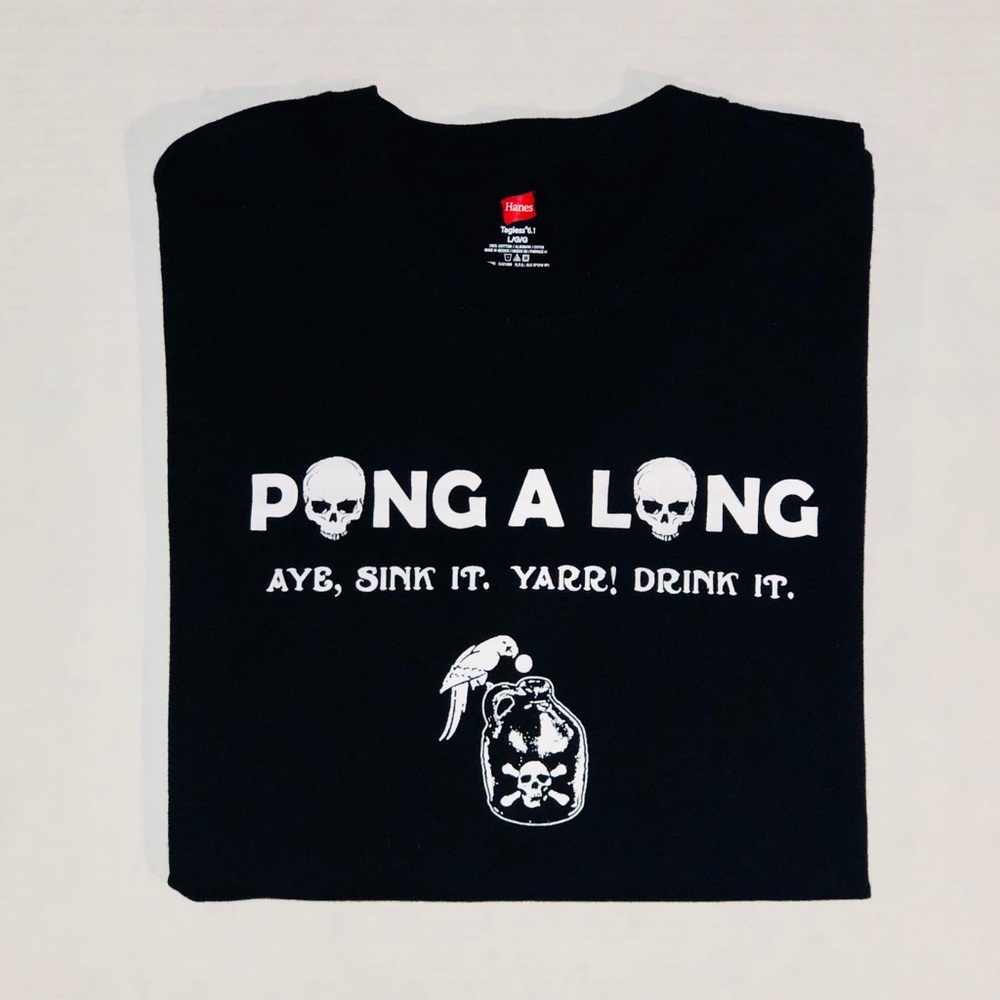 3 for $15 Black white graphics beer pong shirt